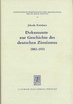 Dokumente zur Geschichte des deutschen Zionismus
