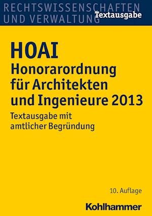Hoai Honorarordnung Fur Architekten Und Ingenieure 2013
