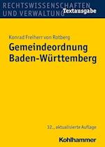 Rotberg, K: Gemeindeordnung Baden-Württemberg