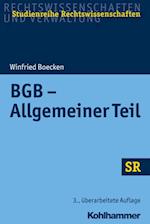 BGB - Allgemeiner Teil