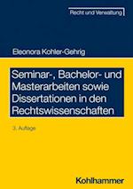 Seminar-, Bachelor- und Masterarbeiten sowie Dissertationen in den Rechtswissenschaften