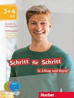 Schritt für Schritt in Alltag und Beruf 3+4 / Medienpaket (DVD + CD)