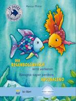Der Regenbogenfisch lernt verlieren. Kinderbuch Deutsch-Italienisch