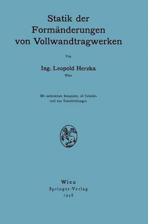 Statik Der Formänderungen Von Vollwandtragwerken