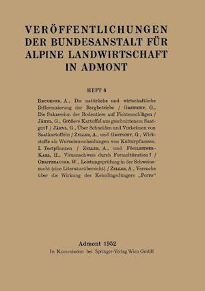 Veröffentlichungen Der Bundesanstalt Für Alpine Landwirtschaft in Admont