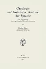 Ontologie und logistische Analyse der Sprache