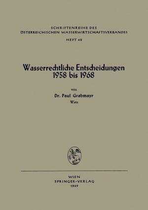 Wasserrechtliche Entscheidungen 1958 Bis 1968