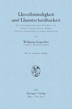 Unvollständigkeit und Unentscheidbarkeit