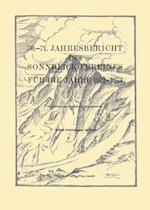 70.-71. Jahresbericht Des Sonnblick-Vereines Für Die Jahre 1972-1973