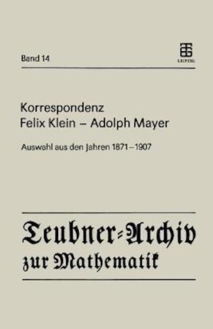 Korrespondenz Felix Klein - Adolph Mayer