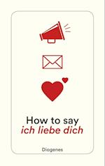 How to say ich liebe dich
