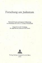 Forschung Am Judentum