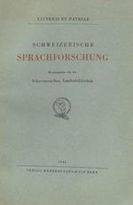 Schweizerische Sprachforschung