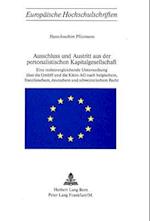 Ausschluss Und Austritt Aus Der Personalistischen Kapitalgesellschaft