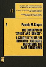 The Concepts of -Spirit- And -Demon-