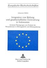 Integration Von Bildung Und Gesellschaftlicher Entwicklung in Indonesien