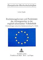 Erscheinungsformen Und Funktionen Des Achtergewichts in Der Englisch-Schottischen Volksballade