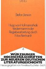 Hugo Von Hofmannsthals -Jedermann- In Der Regiebearbeitung Durch Max Reinhardt