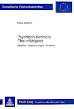 Psychisch Bedingte Eheunfaehigkeit