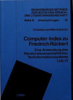 Computer-Index Zu Friedrich Rueckert