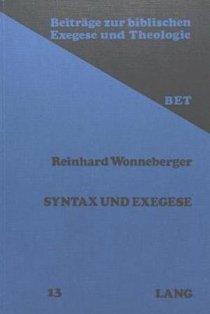 Syntax Und Exegese