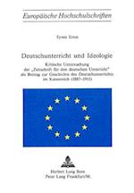 Deutschunterricht Und Ideologie