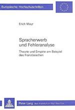 Spracherwerb Und Fehleranalyse