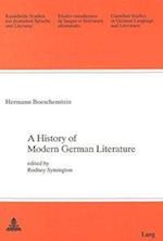 A History of Modern German Literature