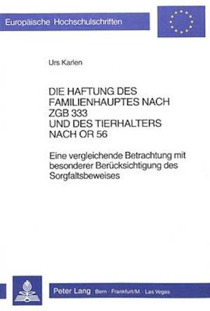 Die Haftung Des Familienhauptes Nach Zgb 333 Und Des Tierhalters Nach or 56