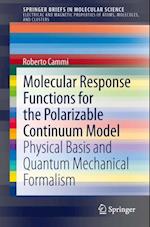 Molecular Response Functions for the Polarizable Continuum Model