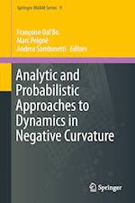 Analytic and Probabilistic Approaches to Dynamics in Negative Curvature