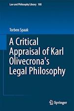 A Critical Appraisal of Karl Olivecrona's Legal Philosophy
