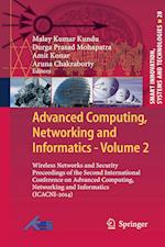 Advanced Computing, Networking and Informatics- Volume 2