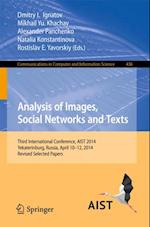 Analysis of Images, Social Networks and Texts