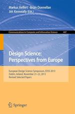 Design Science: Perspectives from Europe