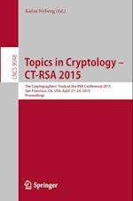 Topics in Cryptology –- CT-RSA 2015