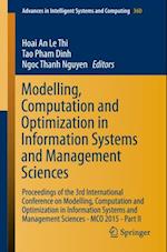 Modelling, Computation and Optimization in Information Systems and Management Sciences