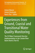 Experiences from Ground, Coastal and Transitional Water Quality Monitoring