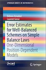 Error Estimates for Well-Balanced Schemes on Simple Balance Laws