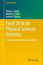 Excel 2016 for Physical Sciences Statistics