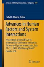 Advances in Human Factors and System Interactions