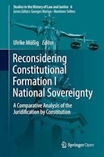 Reconsidering Constitutional Formation I National Sovereignty