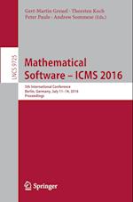 Mathematical Software – ICMS 2016