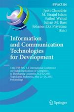 Information and Communication Technologies for Development