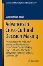 Advances in Cross-Cultural Decision Making