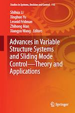 Advances in Variable Structure Systems and Sliding Mode Control—Theory and Applications