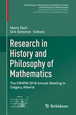 Research in History and Philosophy of Mathematics