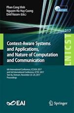 Context-Aware Systems and Applications, and Nature of Computation and Communication