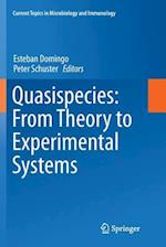 Quasispecies: From Theory to Experimental Systems