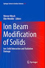 Ion Beam Modification of Solids